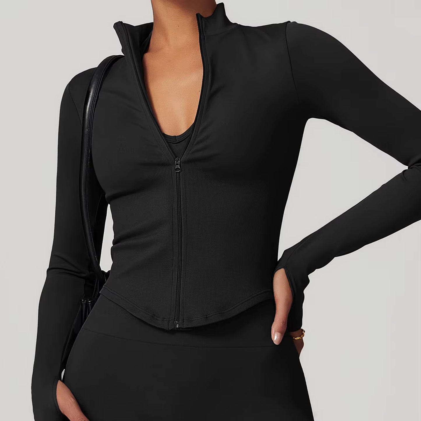 New Zipper Sports Top Women Gym Long Sleeve for Fitness Seamless Coat Clothing Running Workout Tights Gym Tops Yoga Shirts